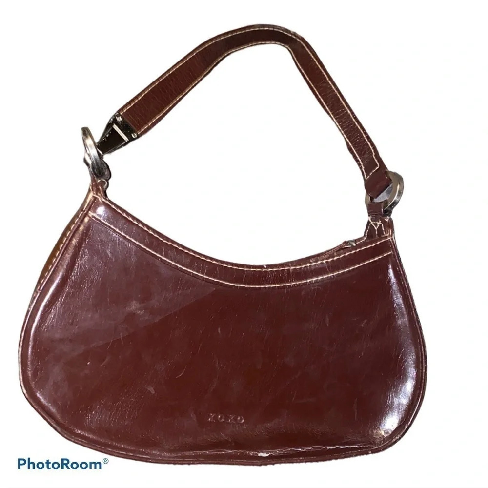 Y2K XOXO brown Banguette bag